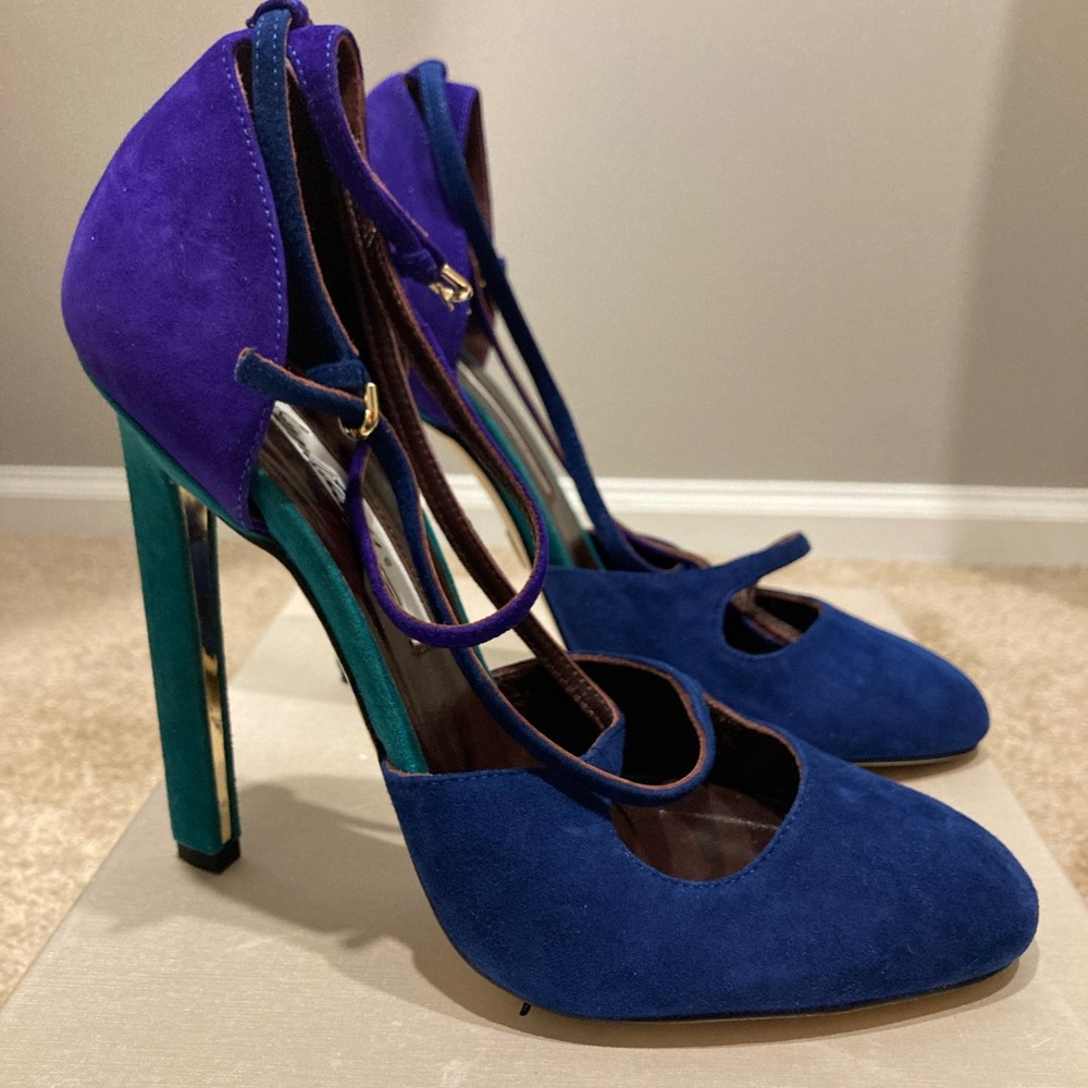 Brian Atwood Peyton Jewel Toned Pumps 39